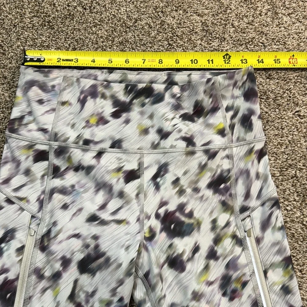 ATHLETA Women's Rainier High Rise Legging Size M In Grey Lyra Garden - Picture 7 of 11